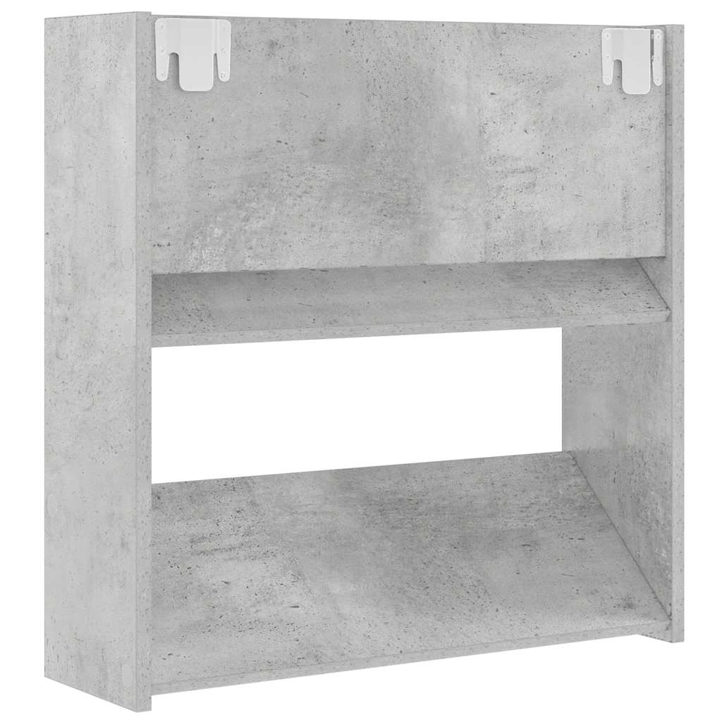 Wandschoenenkast 60x18x60 cm spaanplaat betongrijs is nu te koop bij PeponiXL, paradijselijk wonen!
