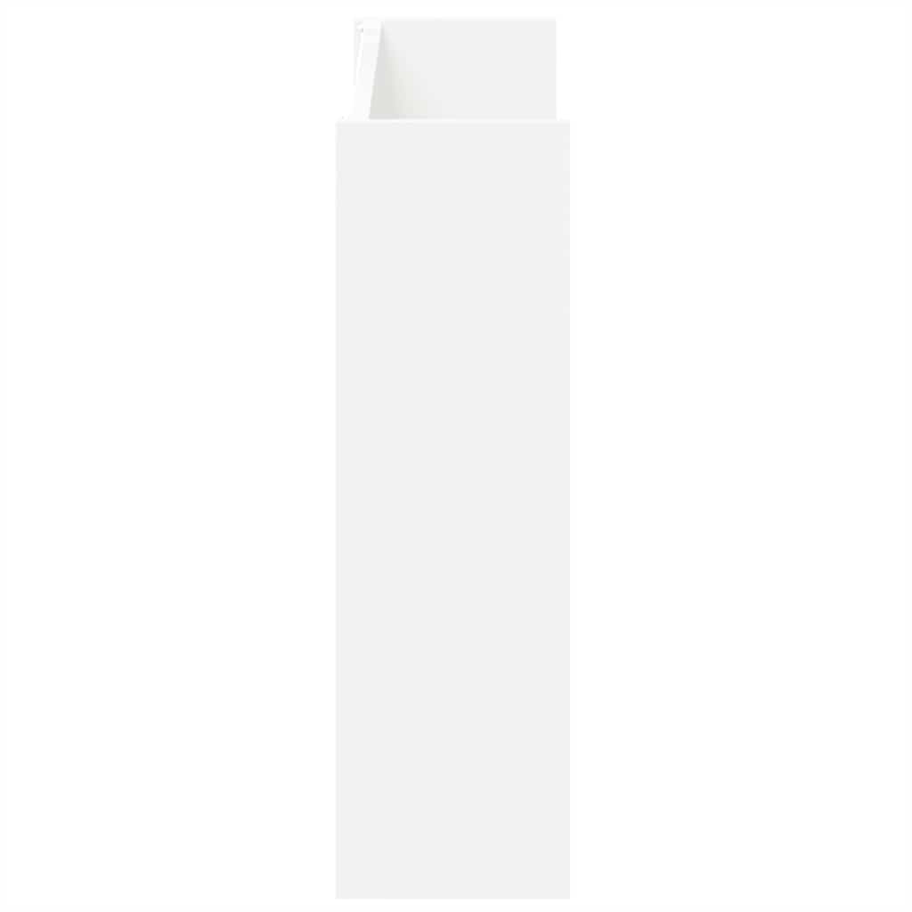 Wandschoenenkasten 2 st 80x18x60 cm spaanplaat wit is nu te koop bij PeponiXL, paradijselijk wonen!