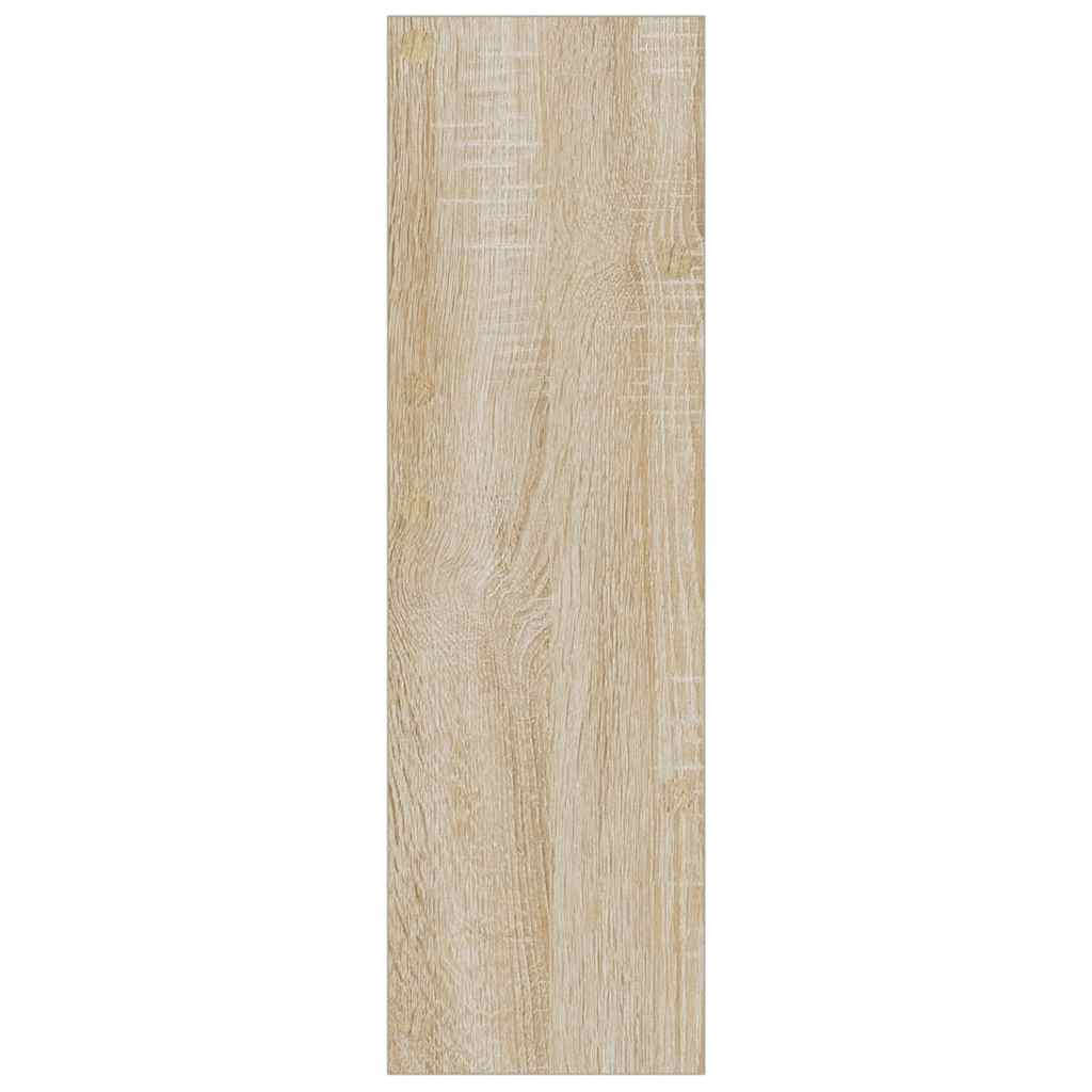 Wandschoenenkast 80x18x60 cm bewerkt hout sonoma eikenkleurig is nu te koop bij PeponiXL, paradijselijk wonen!