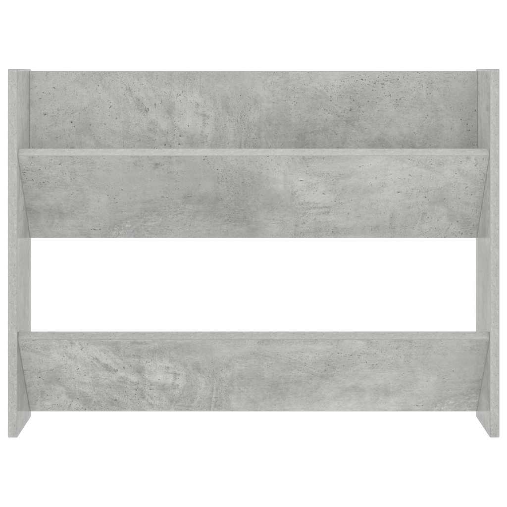 Wandschoenenkast 80x18x60 cm bewerkt hout betongrijs is nu te koop bij PeponiXL, paradijselijk wonen!