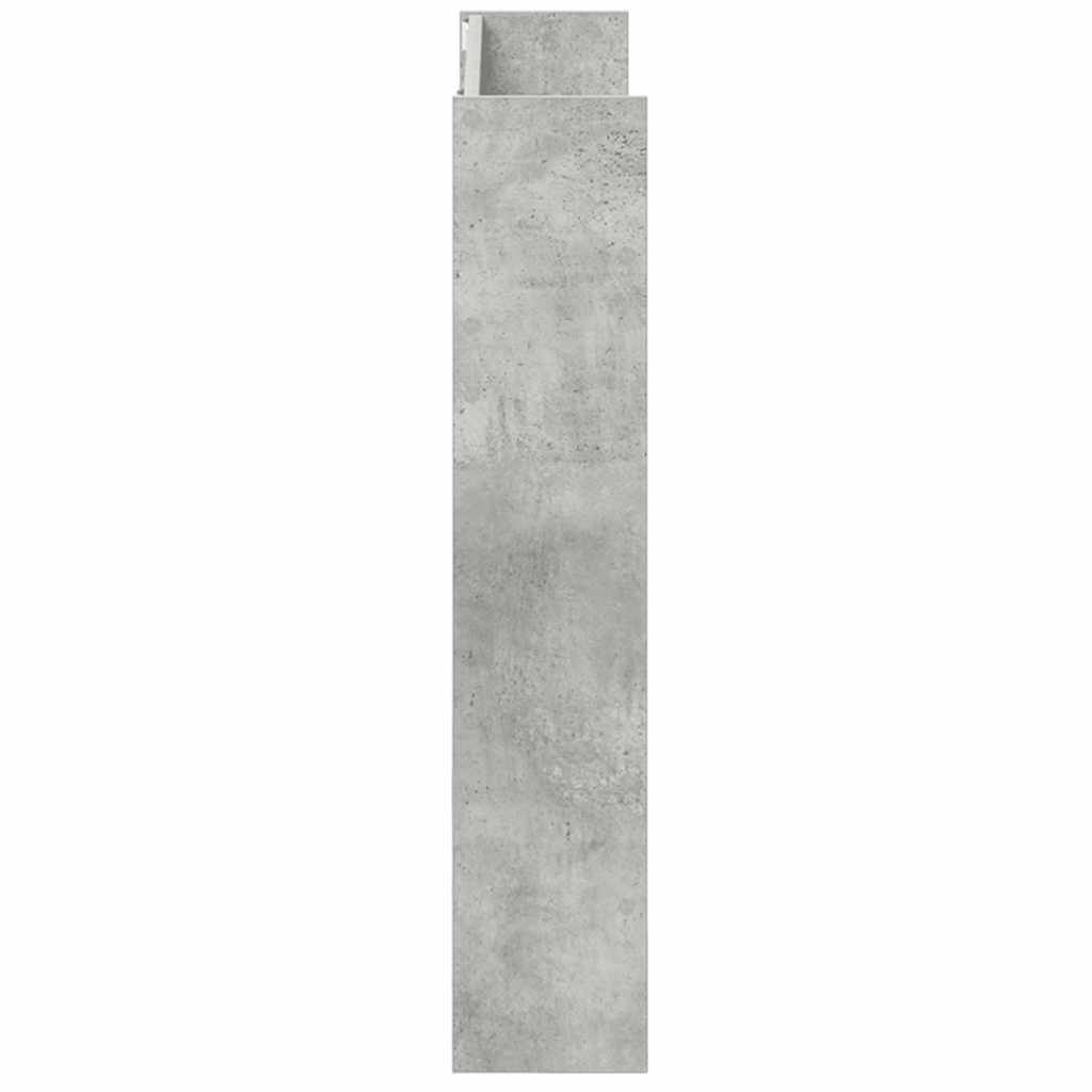Wandschoenenkast 80x18x90 cm spaanplaat betongrijs is nu te koop bij PeponiXL, paradijselijk wonen!