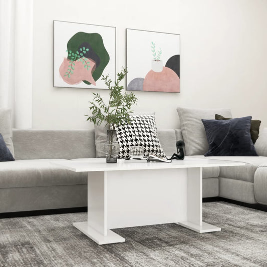 Salontafel 103,5x60x40 cm bewerkt hout wit is nu te koop bij PeponiXL, paradijselijk wonen!