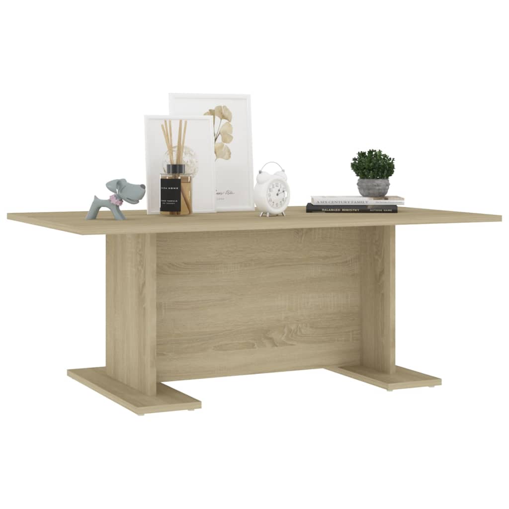Salontafel 103,5x60x40 cm bewerkt hout sonoma eikenkleurig is nu te koop bij PeponiXL, paradijselijk wonen!