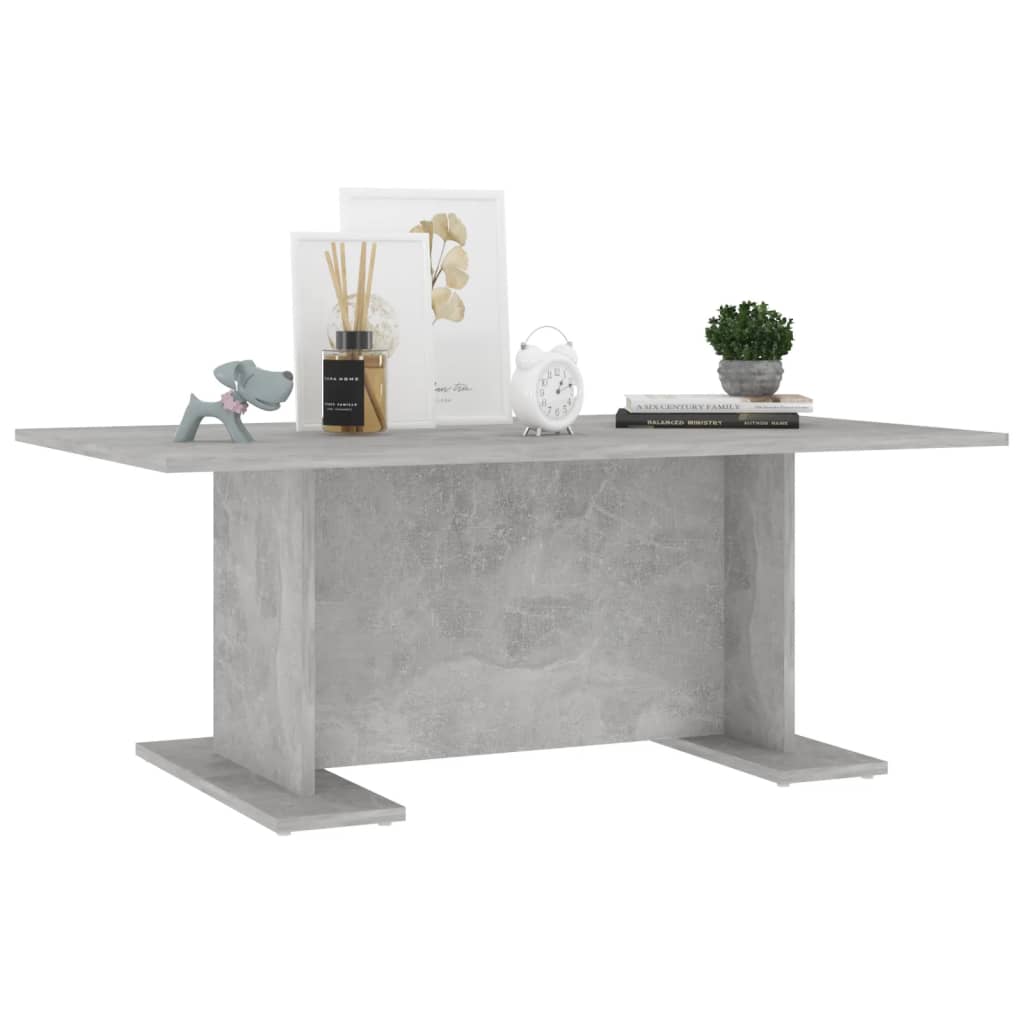 Salontafel 103,5x60x40 cm bewerkt hout betongrijs is nu te koop bij PeponiXL, paradijselijk wonen!