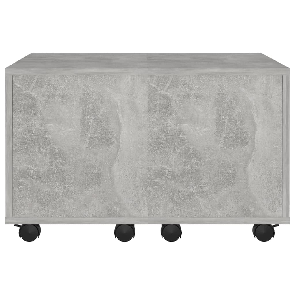 Salontafel 60x60x38 cm bewerkt hout betongrijs is nu te koop bij PeponiXL, paradijselijk wonen!