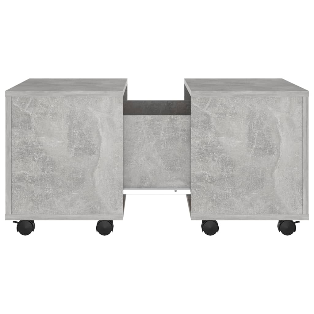 Salontafel 60x60x38 cm bewerkt hout betongrijs is nu te koop bij PeponiXL, paradijselijk wonen!