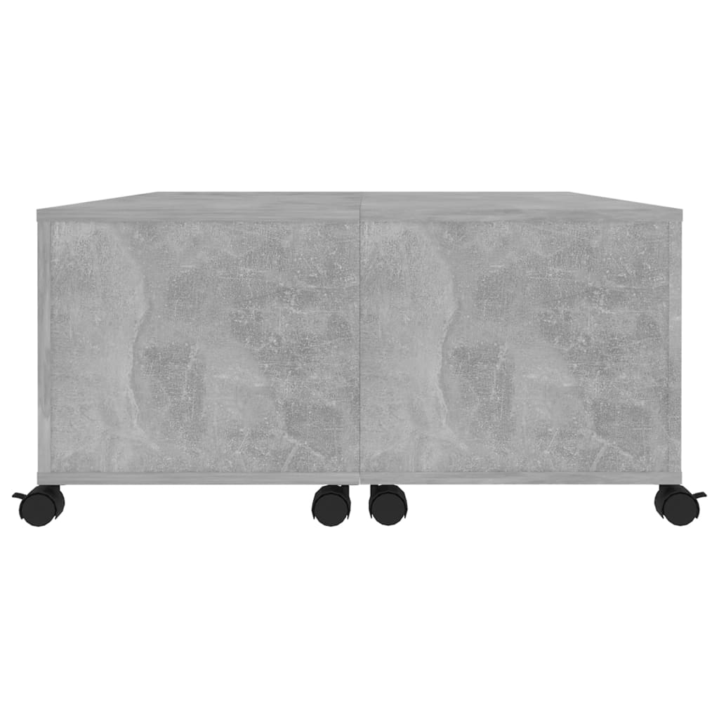 Salontafel 75x75x38 cm bewerkt hout betongrijs is nu te koop bij PeponiXL, paradijselijk wonen!
