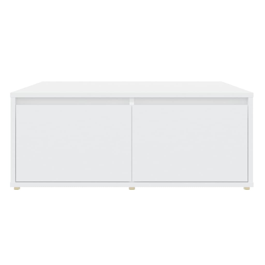 Salontafel 80x80x31 cm bewerkt hout wit is nu te koop bij PeponiXL, paradijselijk wonen!
