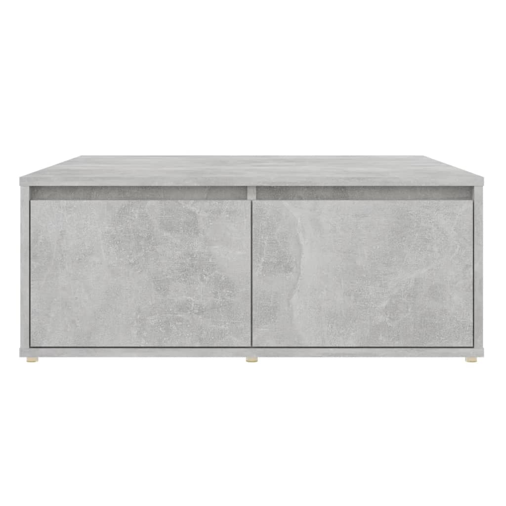 Salontafel 80x80x31 cm bewerkt hout betongrijs is nu te koop bij PeponiXL, paradijselijk wonen!