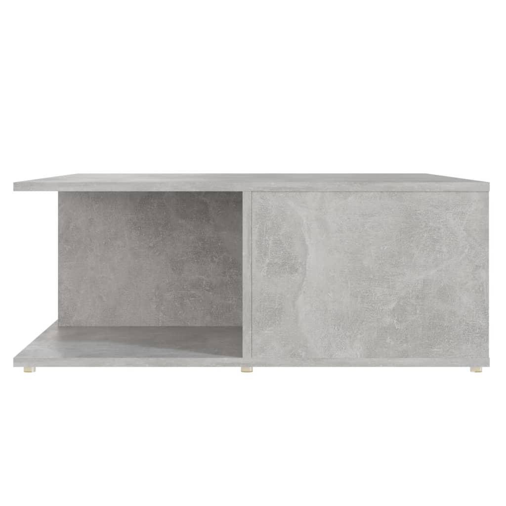 Salontafel 80x80x31 cm bewerkt hout betongrijs is nu te koop bij PeponiXL, paradijselijk wonen!