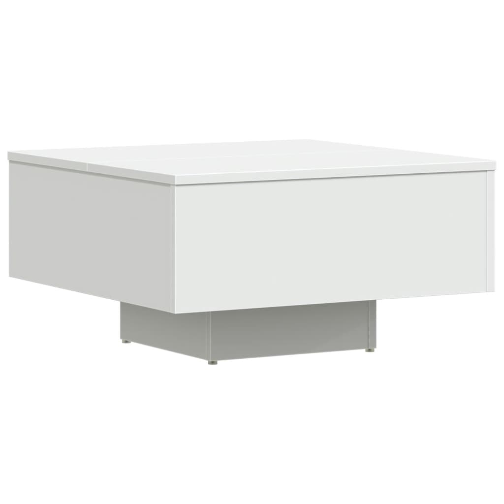 Salontafel 60x60x31,5 cm bewerkt hout wit is nu te koop bij PeponiXL, paradijselijk wonen!