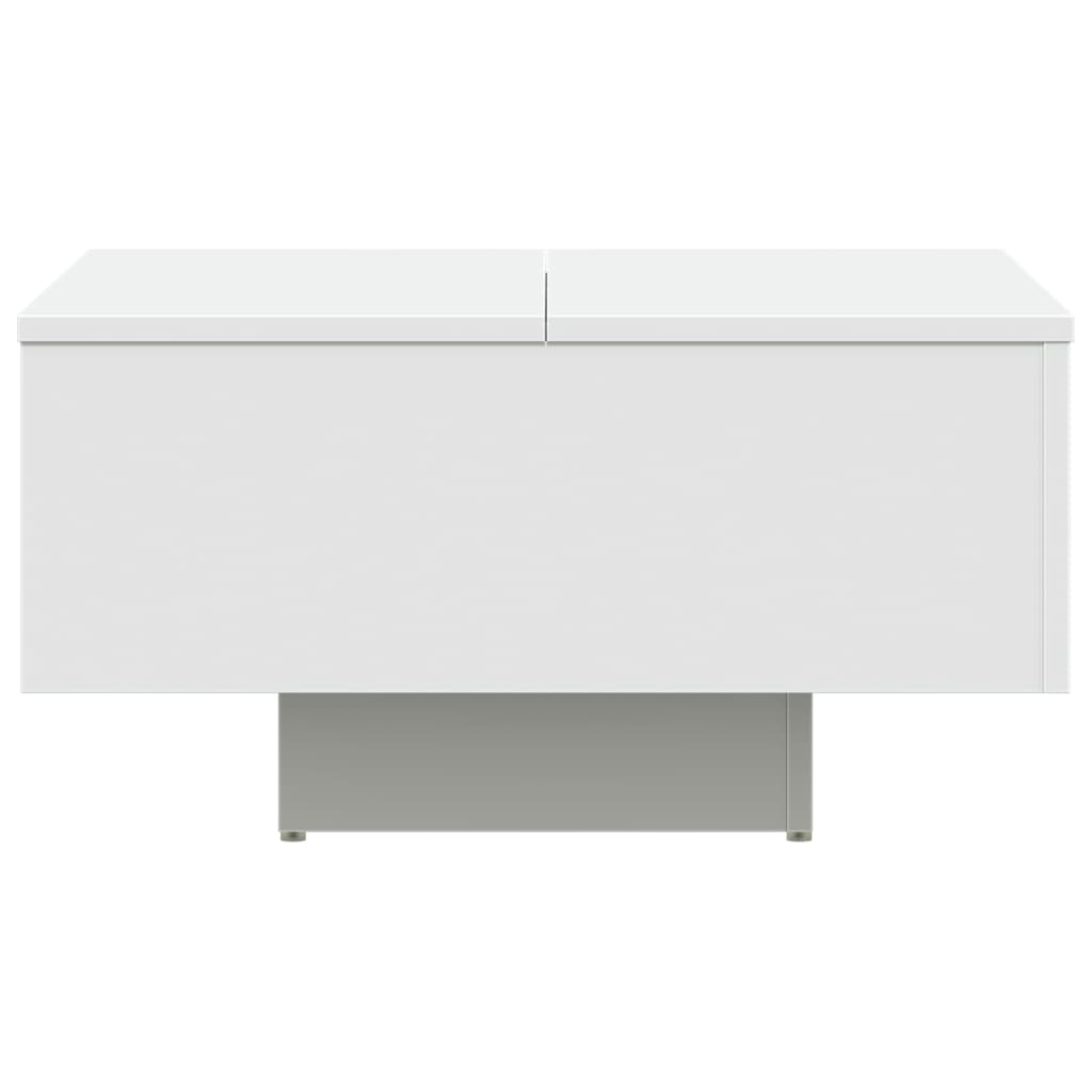 Salontafel 60x60x31,5 cm bewerkt hout wit is nu te koop bij PeponiXL, paradijselijk wonen!