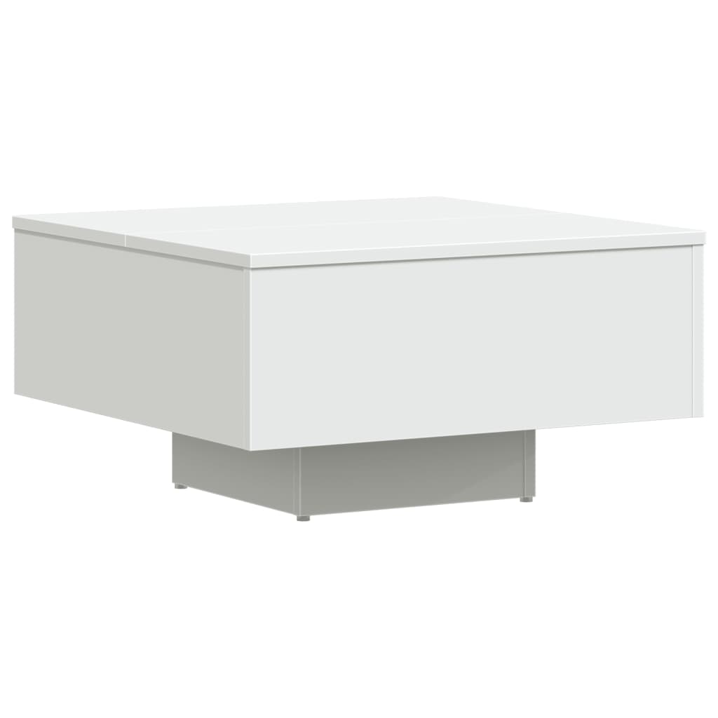 Salontafel 60x60x31,5 cm bewerkt hout wit is nu te koop bij PeponiXL, paradijselijk wonen!