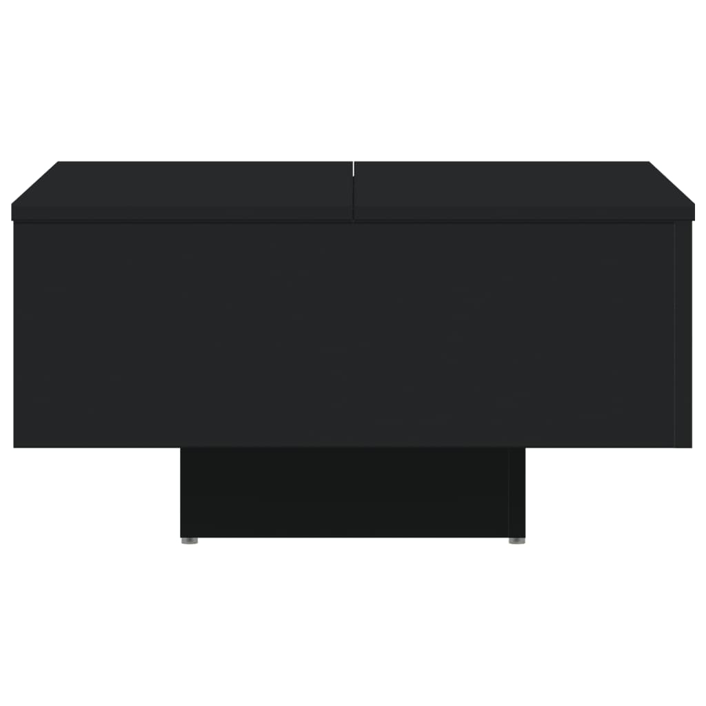 Salontafel 60x60x31,5 cm bewerkt hout zwart is nu te koop bij PeponiXL, paradijselijk wonen!