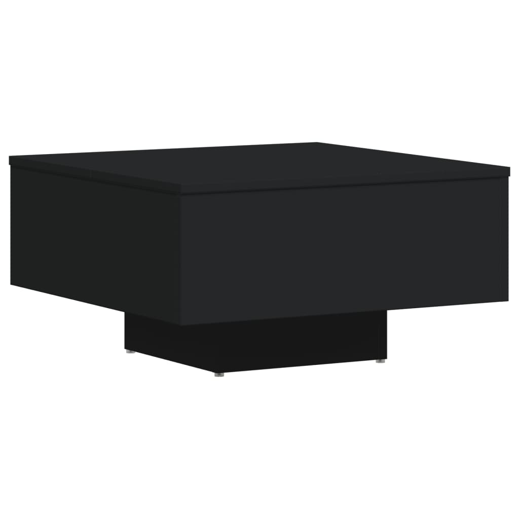 Salontafel 60x60x31,5 cm bewerkt hout zwart is nu te koop bij PeponiXL, paradijselijk wonen!