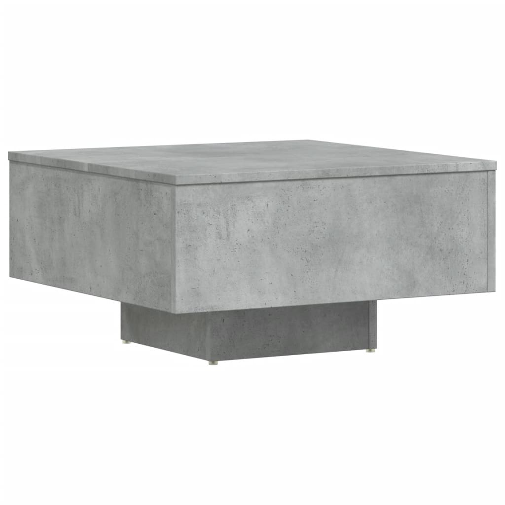 Salontafel 60x60x31,5 cm bewerkt hout betongrijs is nu te koop bij PeponiXL, paradijselijk wonen!