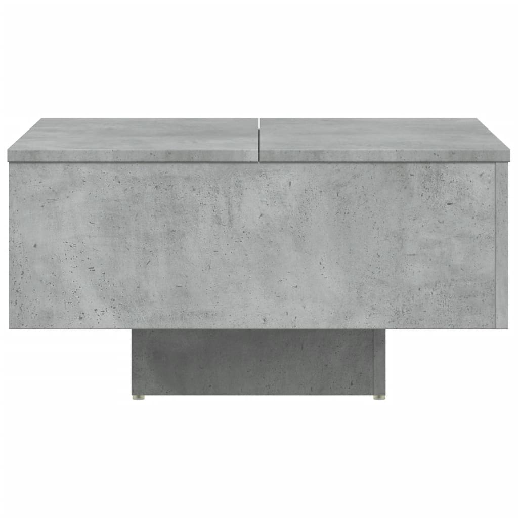 Salontafel 60x60x31,5 cm bewerkt hout betongrijs is nu te koop bij PeponiXL, paradijselijk wonen!