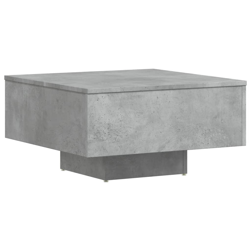 Salontafel 60x60x31,5 cm bewerkt hout betongrijs is nu te koop bij PeponiXL, paradijselijk wonen!