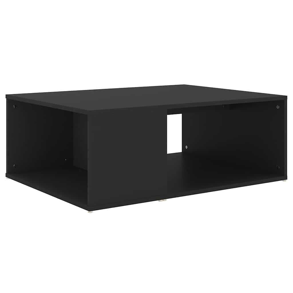 Salontafel 90x67x33 cm bewerkt hout zwart is nu te koop bij PeponiXL, paradijselijk wonen!
