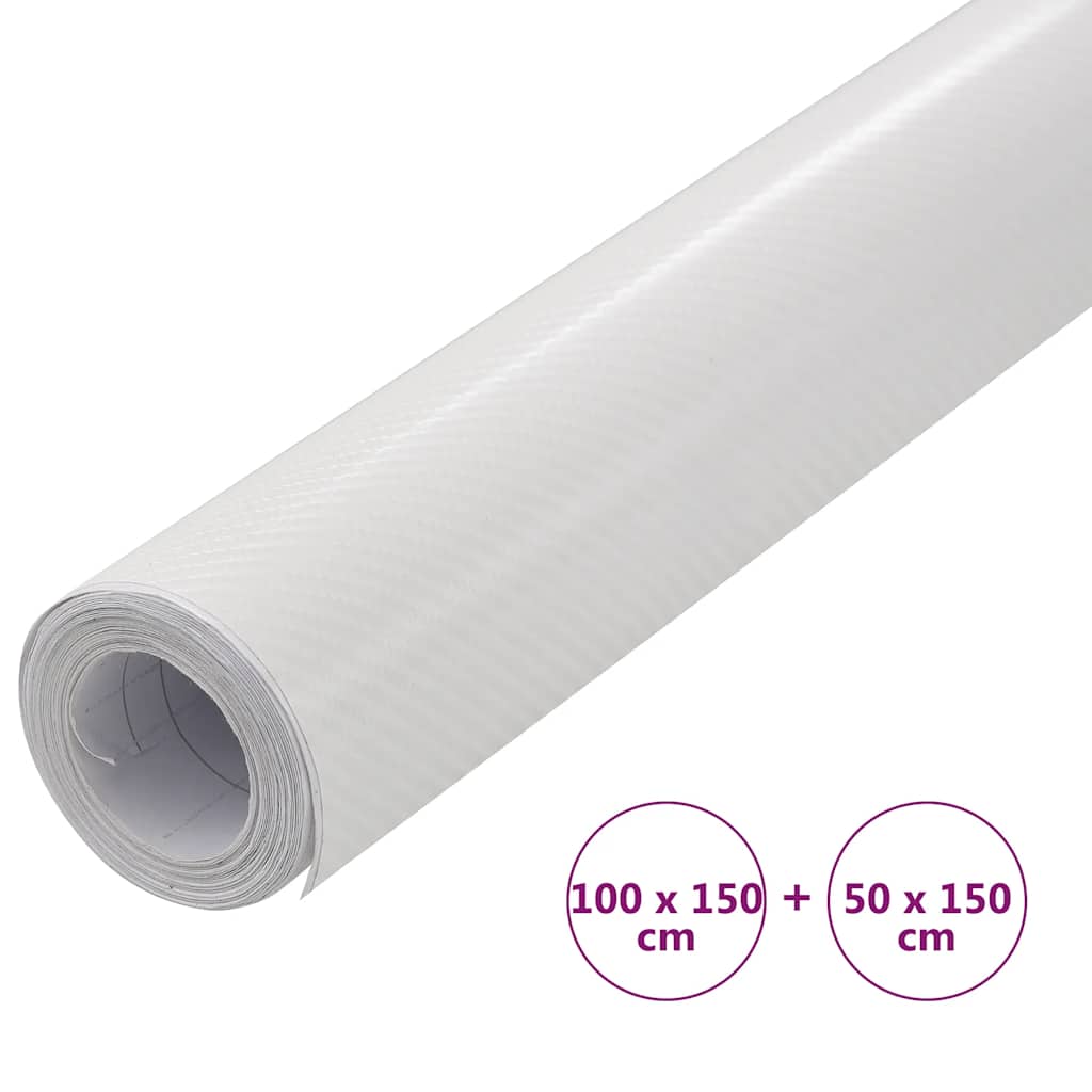 2 st Autofolie 4D 100x150 cm + 50x150 cm wit is nu te koop bij PeponiXL, paradijselijk wonen!