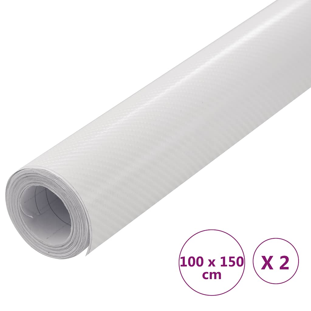 2 st Autofolie 4D 100x150 cm wit is nu te koop bij PeponiXL, paradijselijk wonen!