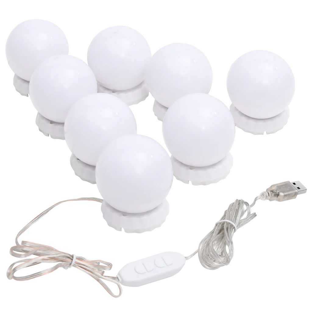 Wandspiegel zonder lijst met LED-lampen rechthoekig glas is nu te koop bij PeponiXL, paradijselijk wonen!
