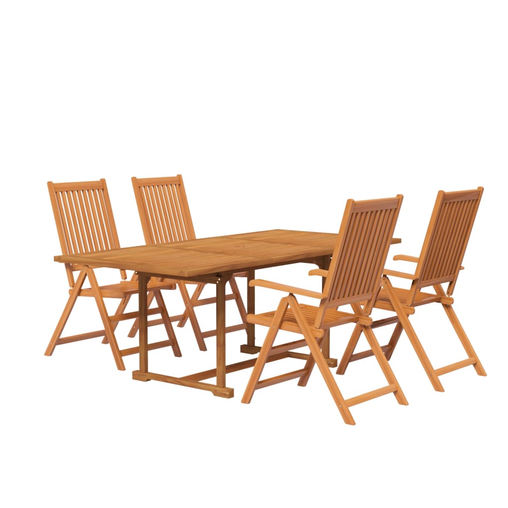 5-delige Tuinset massief acaciahout 150-200 cm is nu te koop bij PeponiXL, paradijselijk wonen!