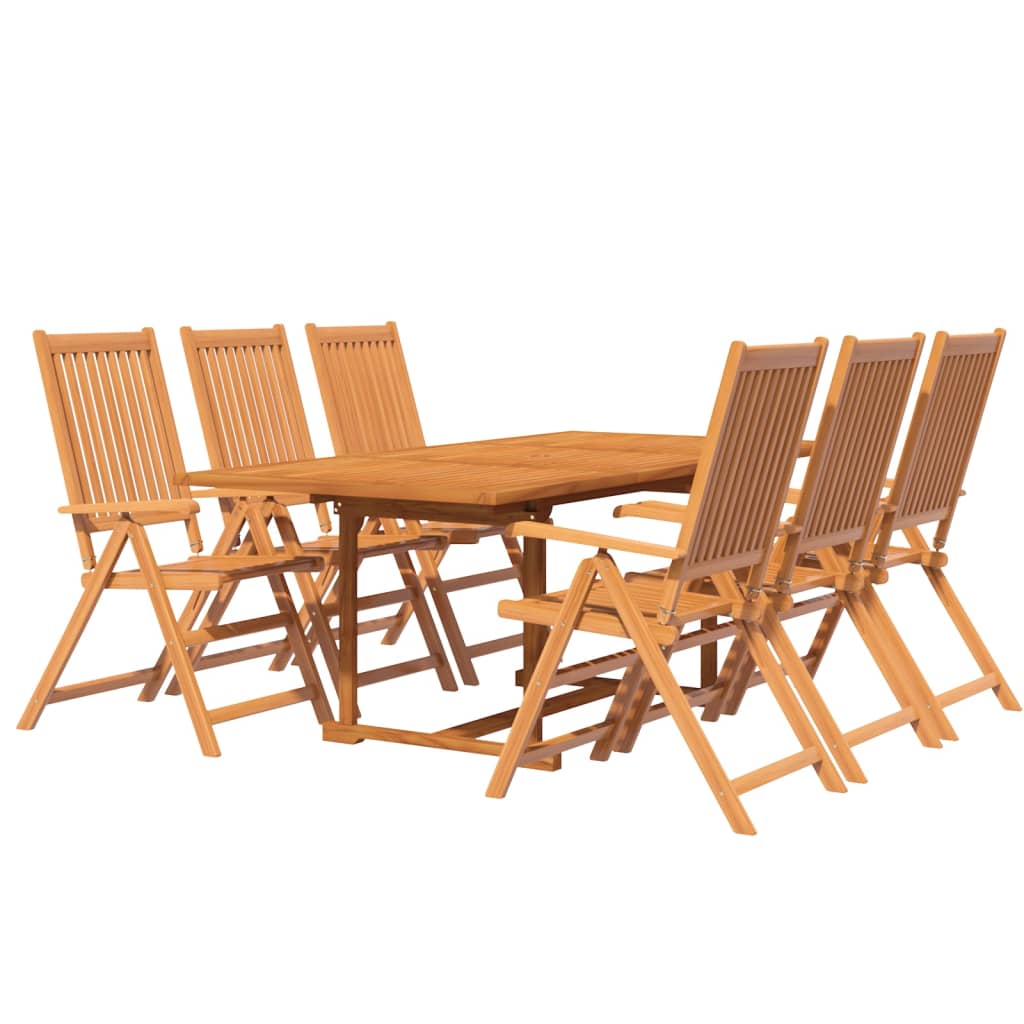 7-delige Tuinset massief acaciahout 150-200 cm is nu te koop bij PeponiXL, paradijselijk wonen!