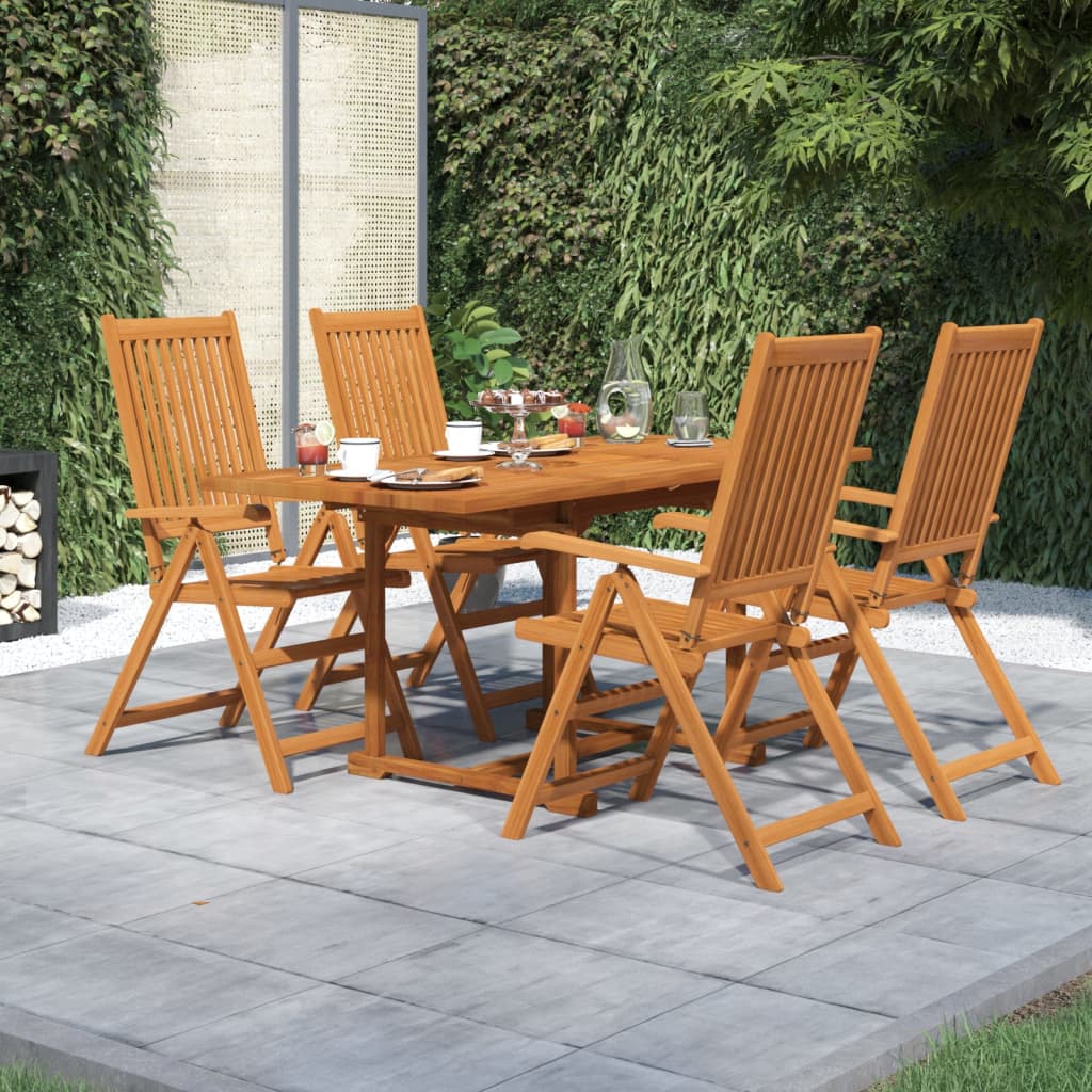 5-delige Tuinset massief acaciahout 120-170 cm is nu te koop bij PeponiXL, paradijselijk wonen!