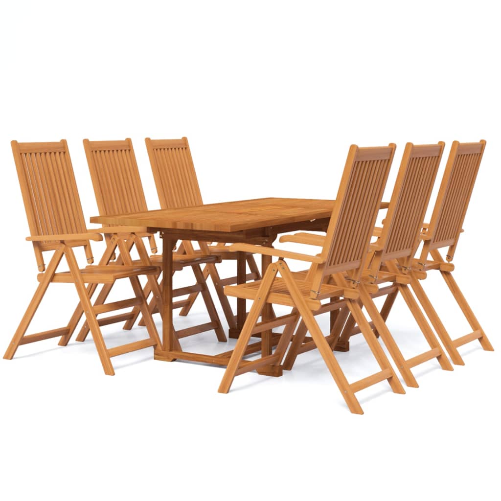 7-delige Tuinset massief acaciahout 120-170 cm is nu te koop bij PeponiXL, paradijselijk wonen!