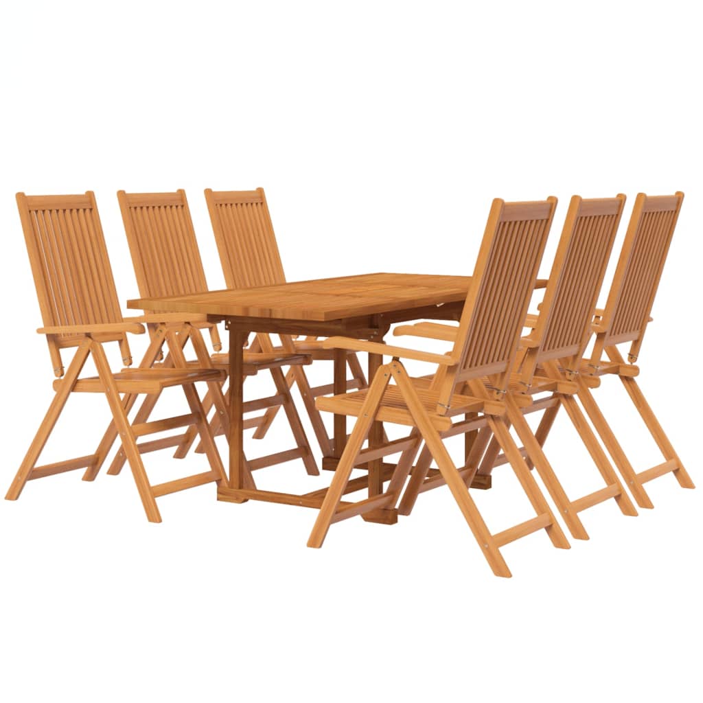 7-delige Tuinset massief acaciahout 120-170 cm is nu te koop bij PeponiXL, paradijselijk wonen!
