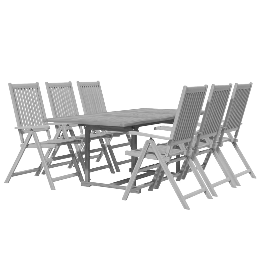 7-delige Tuinset massief acaciahout is nu te koop bij PeponiXL, paradijselijk wonen!