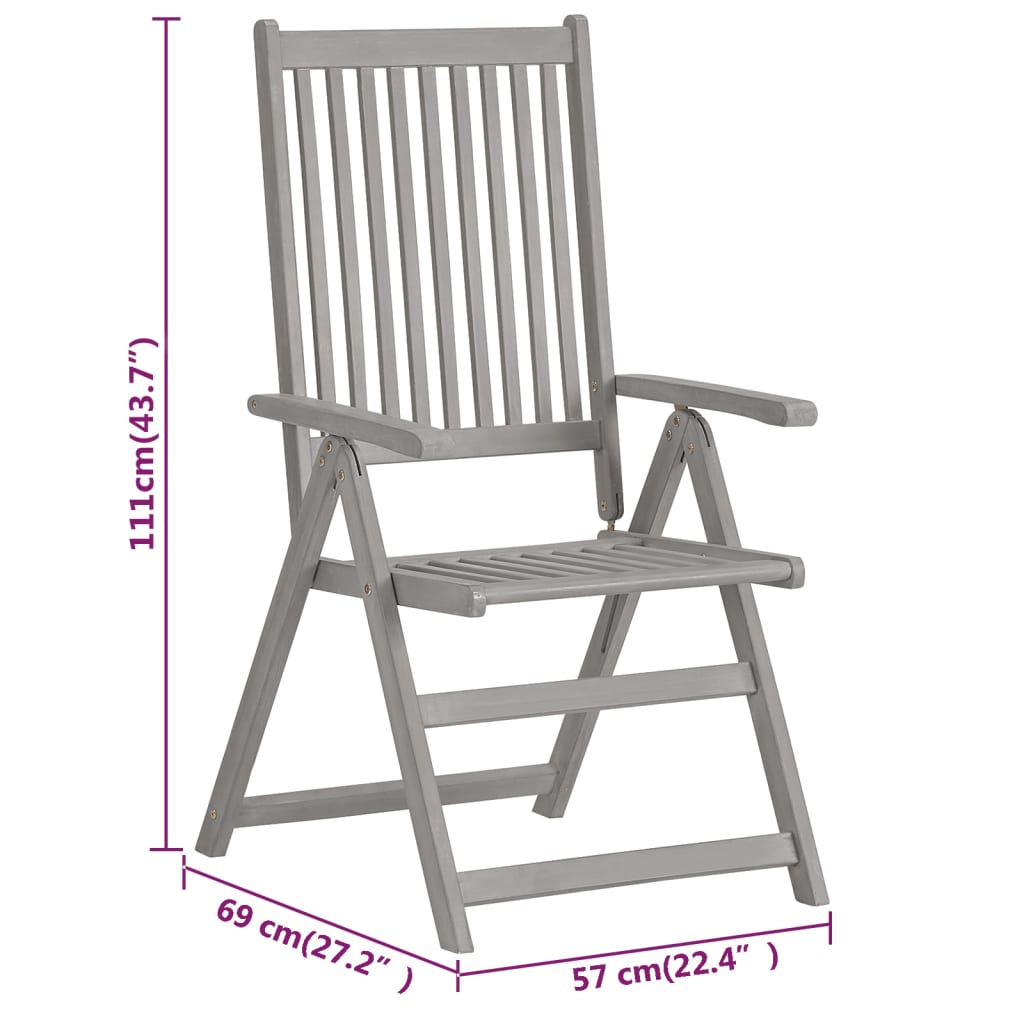 7-delige Tuinset massief acaciahout is nu te koop bij PeponiXL, paradijselijk wonen!