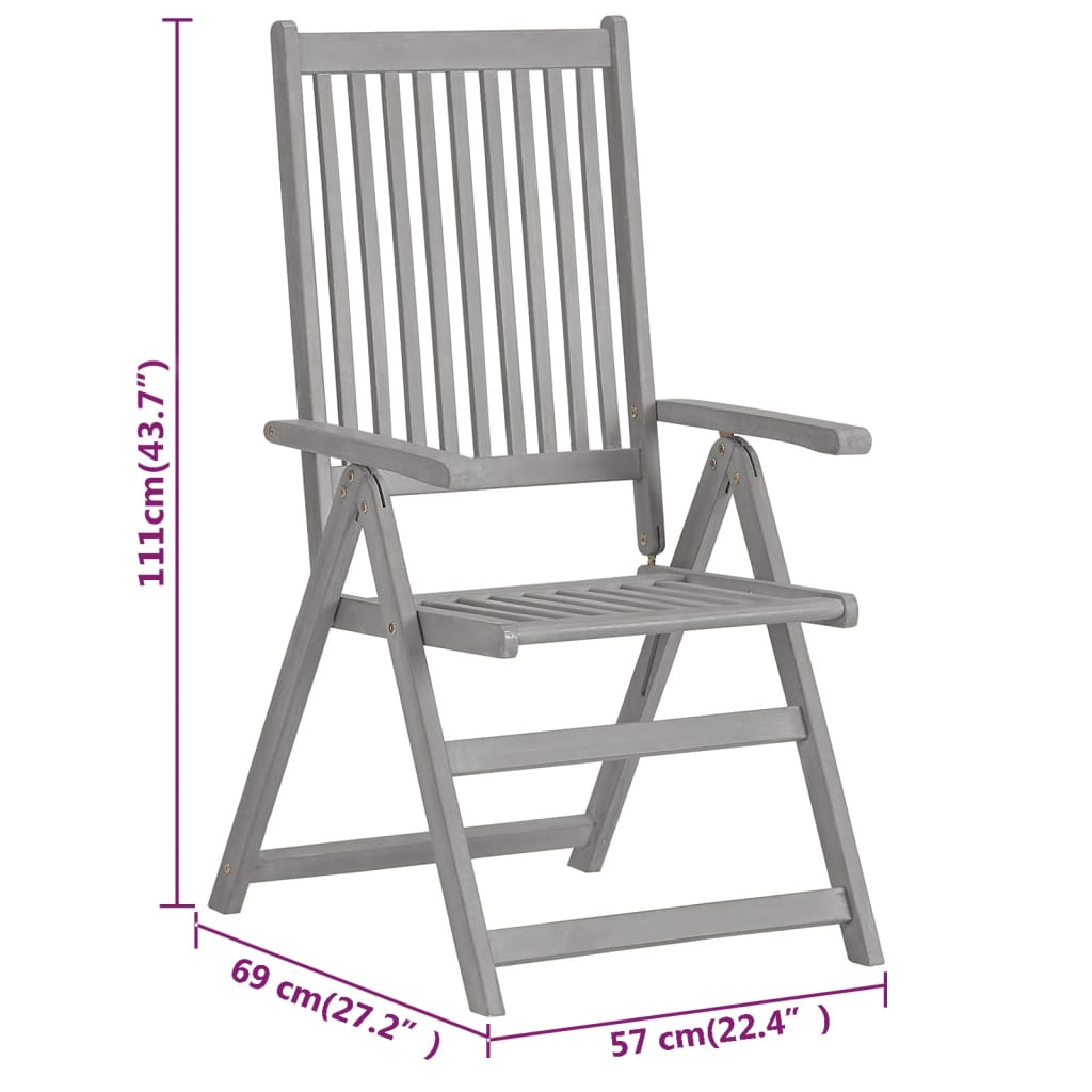 5-delige Tuinset massief acaciahout is nu te koop bij PeponiXL, paradijselijk wonen!