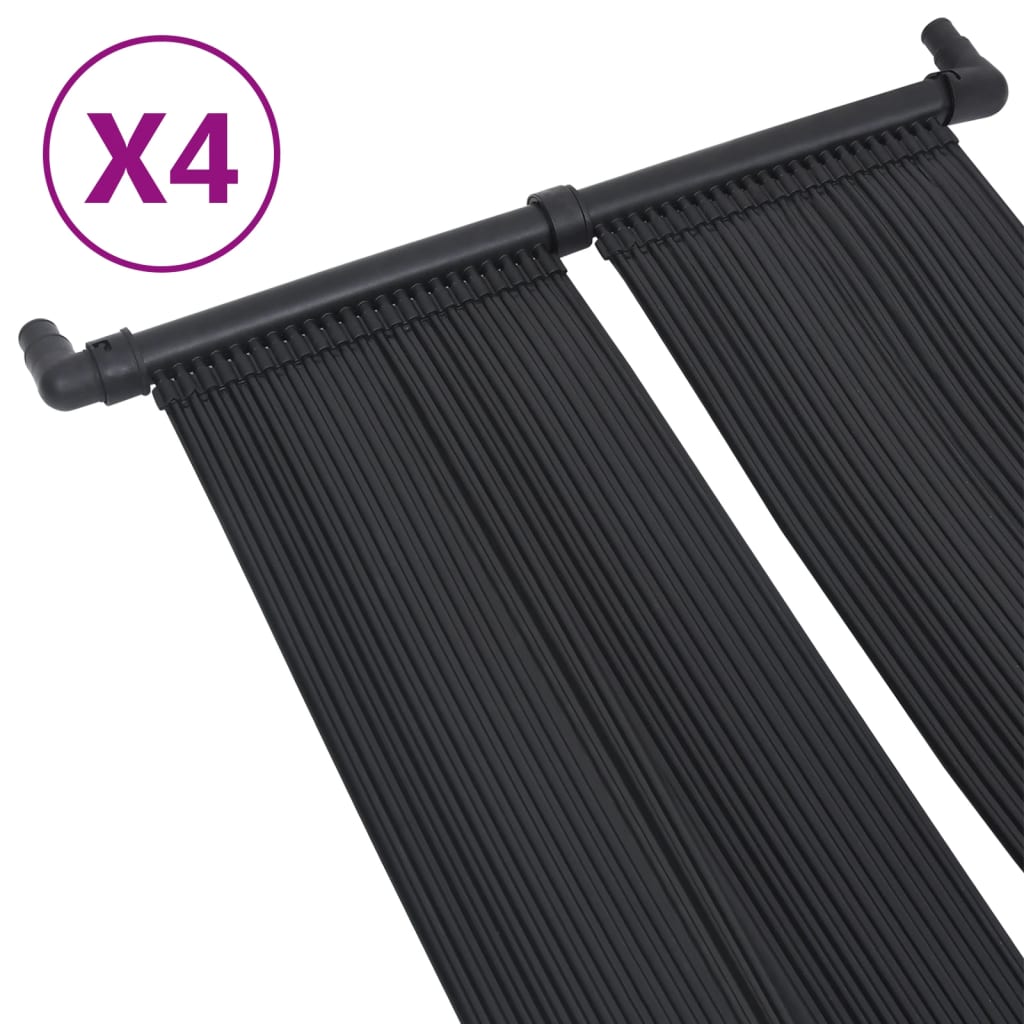 Solarverwarmingspanelen voor zwembad 4 st 80x310 cm is nu te koop bij PeponiXL, paradijselijk wonen!