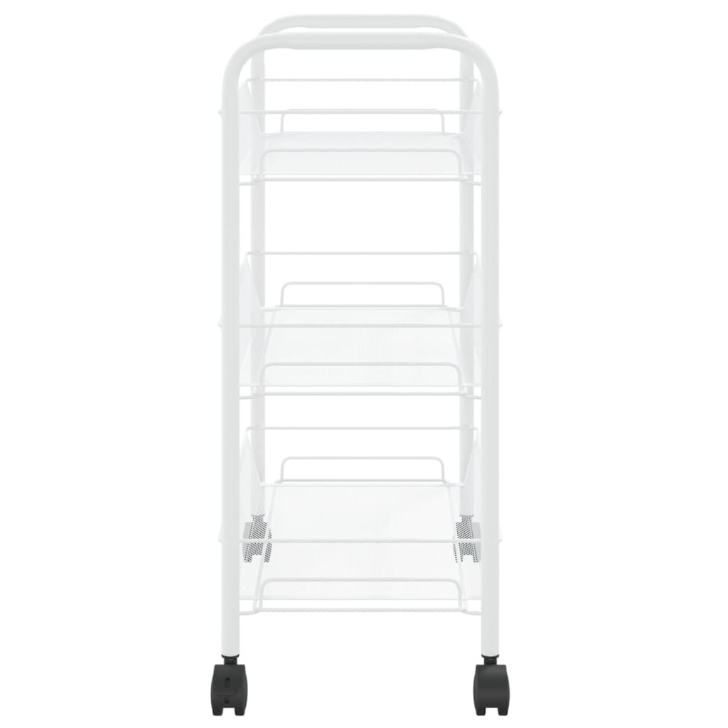 Keukentrolley 3-laags 46x26x54 cm ijzer wit is nu te koop bij PeponiXL, paradijselijk wonen!