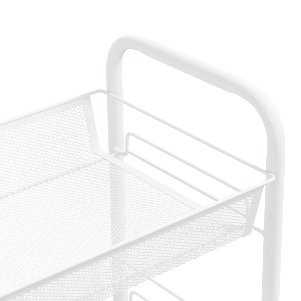 Keukentrolley 3-laags 46x26x54 cm ijzer wit is nu te koop bij PeponiXL, paradijselijk wonen!