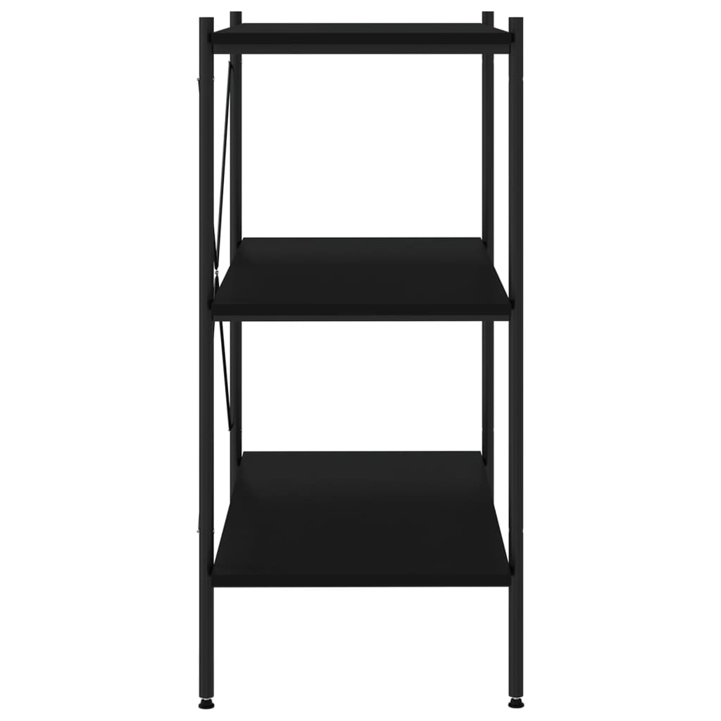 Opbergrek 3-laags 80x40x92 cm zwart is nu te koop bij PeponiXL, paradijselijk wonen!