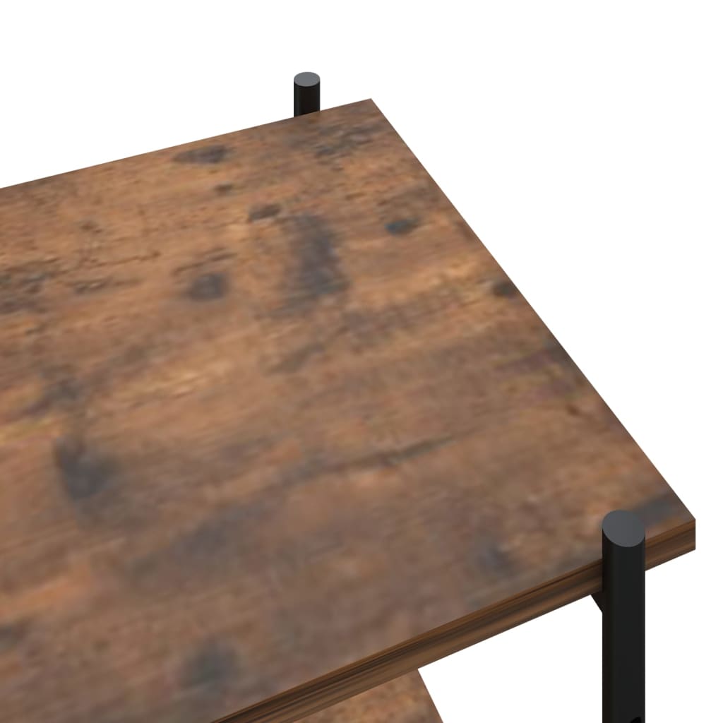 Opbergrek 3-laags 80x40x92 cm zwart en naturel is nu te koop bij PeponiXL, paradijselijk wonen!