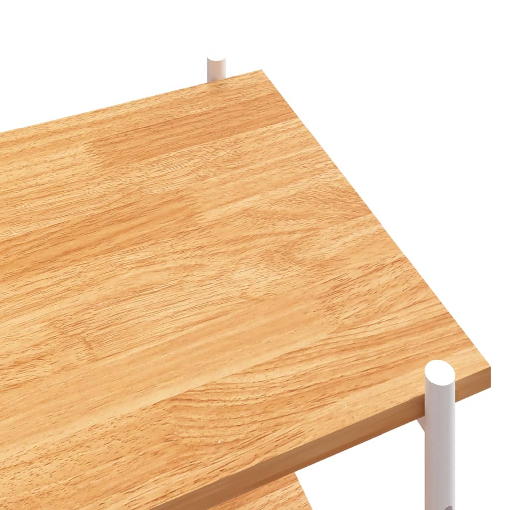 Opbergrek 4-laags 80x40x130 cm wit en eikenkleurig is nu te koop bij PeponiXL, paradijselijk wonen!