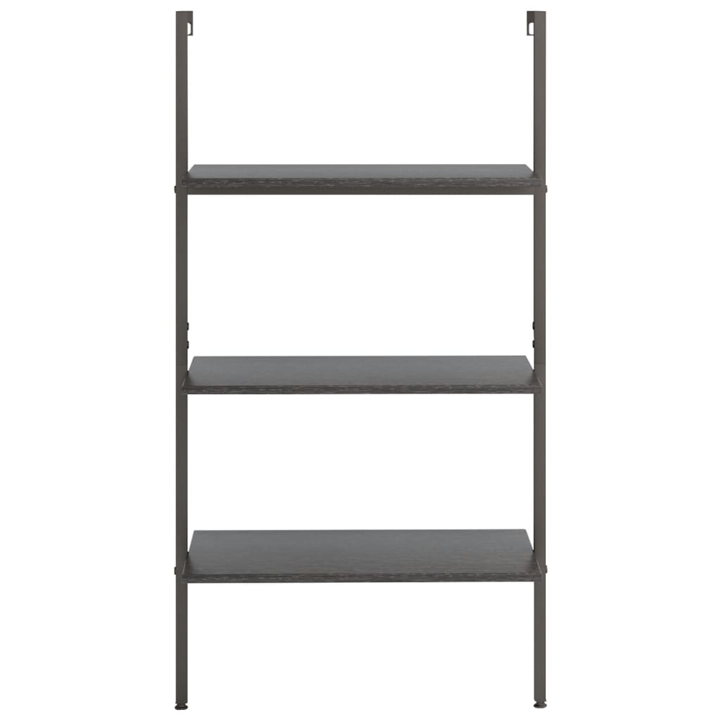 Ladderrek met 3 schappen 64x35x120,5 cm zwart is nu te koop bij PeponiXL, paradijselijk wonen!