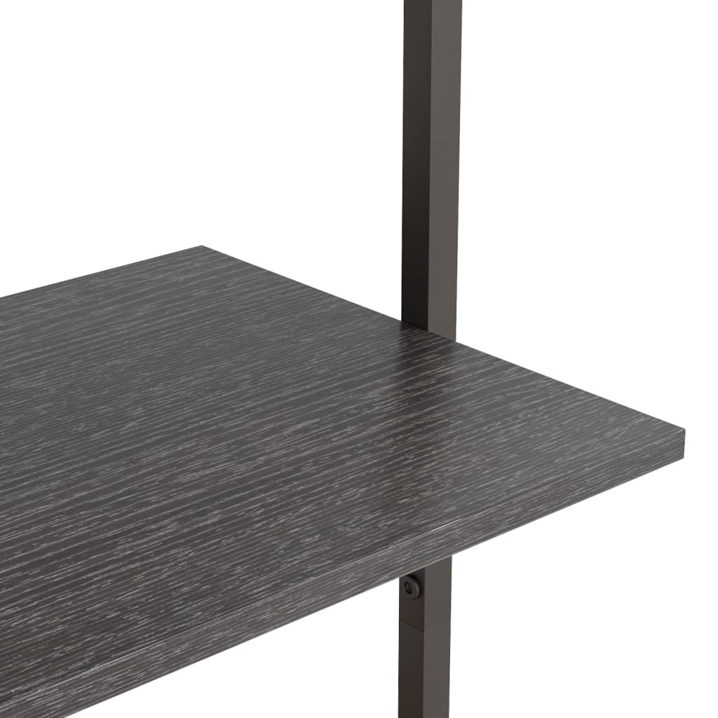 Ladderrek met 3 schappen 64x35x120,5 cm zwart is nu te koop bij PeponiXL, paradijselijk wonen!