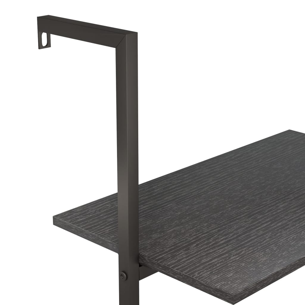 Ladderrek met 3 schappen 64x35x120,5 cm zwart is nu te koop bij PeponiXL, paradijselijk wonen!