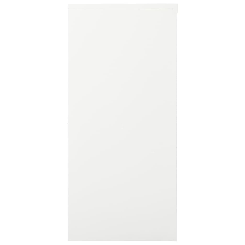 Roldeurkast 90x40x90 cm staal wit is nu te koop bij PeponiXL, paradijselijk wonen!