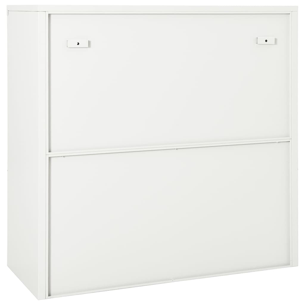 Roldeurkast 90x40x90 cm staal wit is nu te koop bij PeponiXL, paradijselijk wonen!
