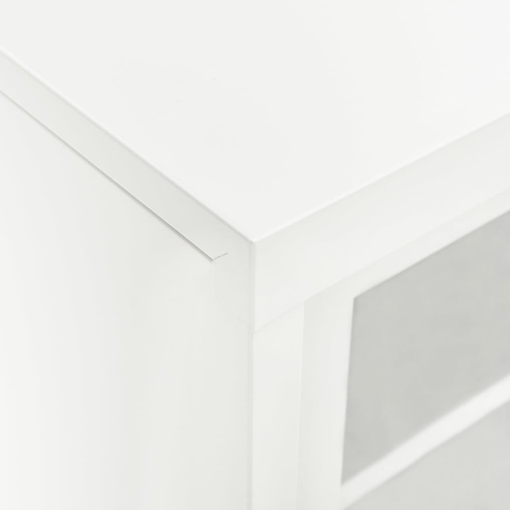 Roldeurkast 90x40x90 cm staal wit is nu te koop bij PeponiXL, paradijselijk wonen!