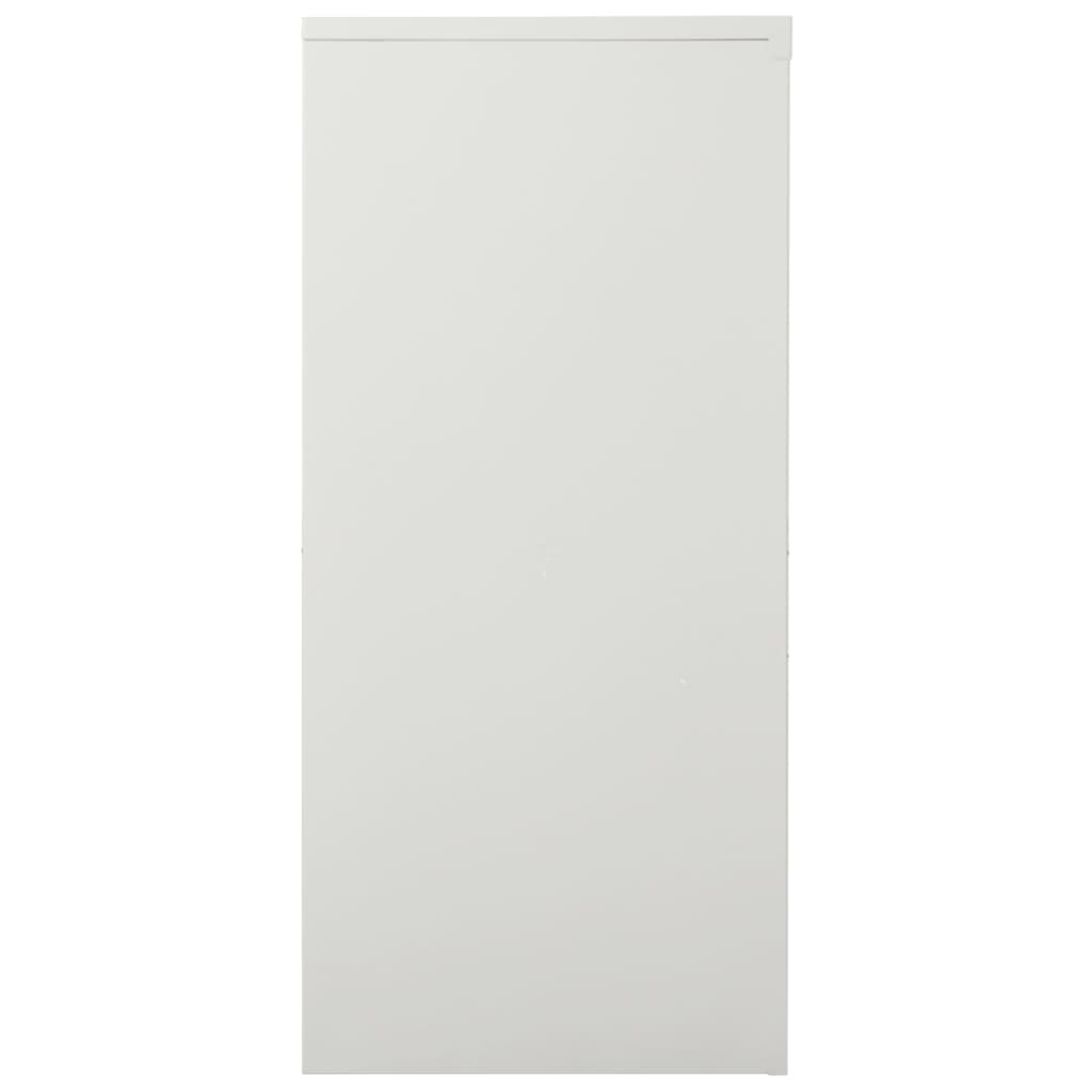 Roldeurkast 90x40x90 cm staal lichtgrijs is nu te koop bij PeponiXL, paradijselijk wonen!