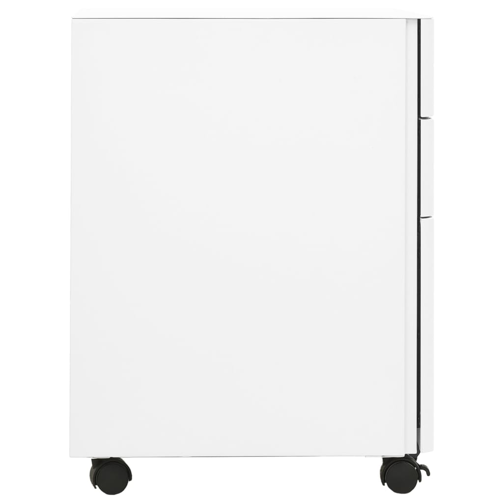 Ladeblok verrijdbaar 39x45x59 cm staal wit is nu te koop bij PeponiXL, paradijselijk wonen!