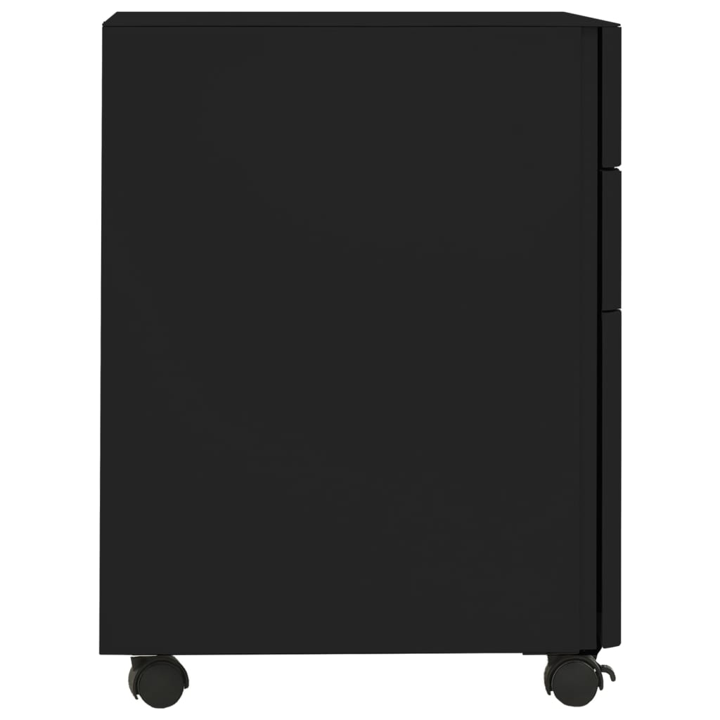 Ladeblok verrijdbaar 30x45x59 cm staal zwart is nu te koop bij PeponiXL, paradijselijk wonen!