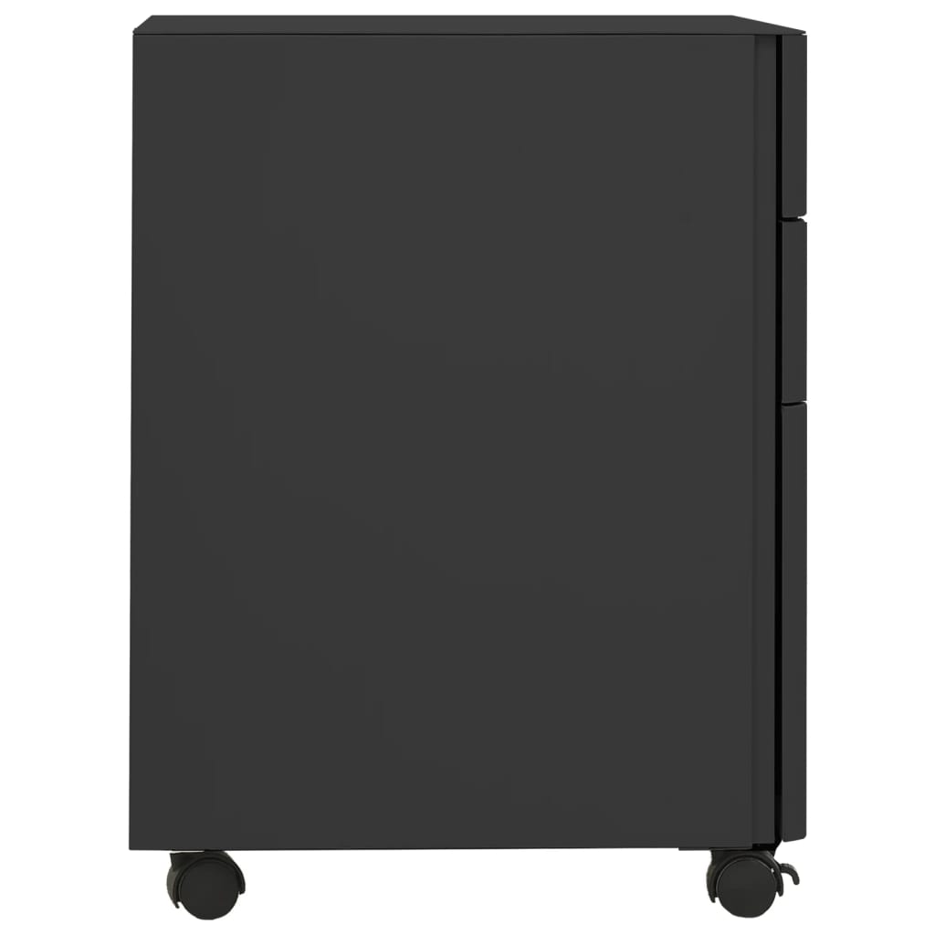 Ladeblok verrijdbaar 30x45x59 cm staal antracietkleurig is nu te koop bij PeponiXL, paradijselijk wonen!